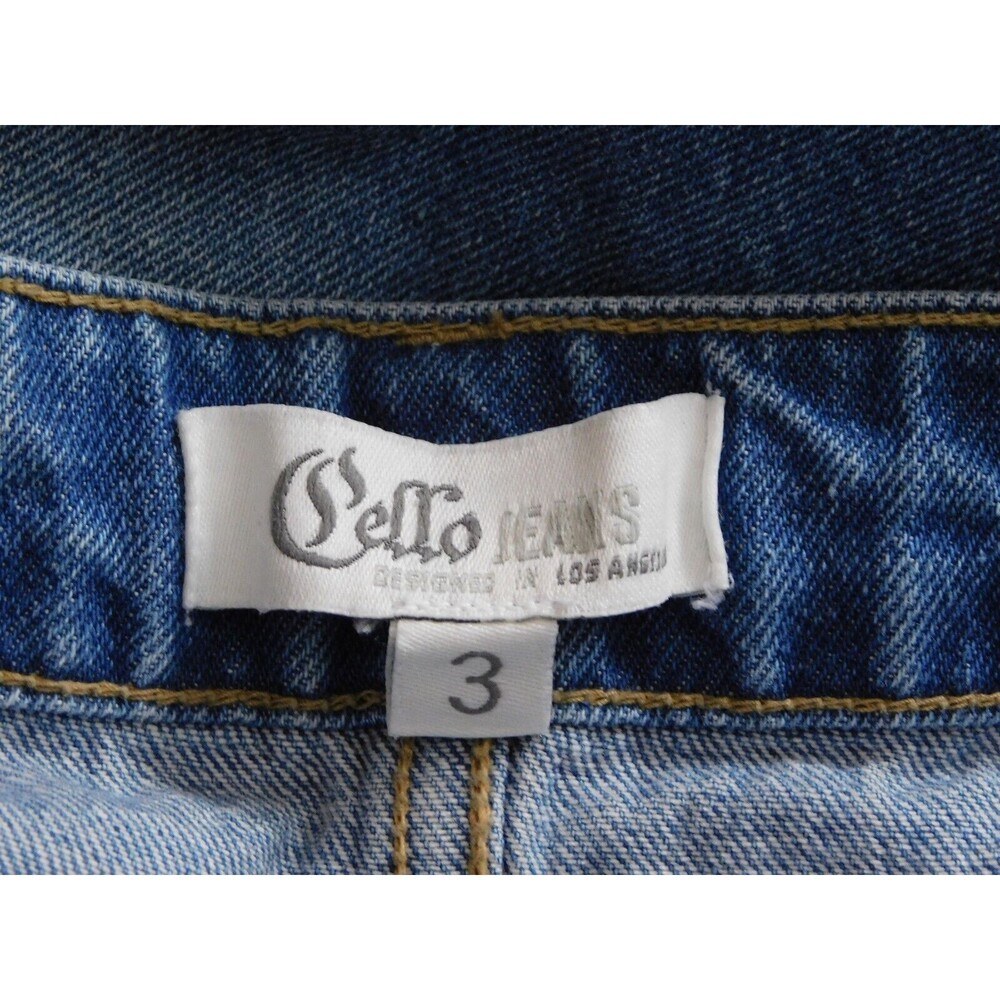 Cello Jeans Women's Distressed Blue Denim Juniors Jeans Size 3 - Picture 11 of 12